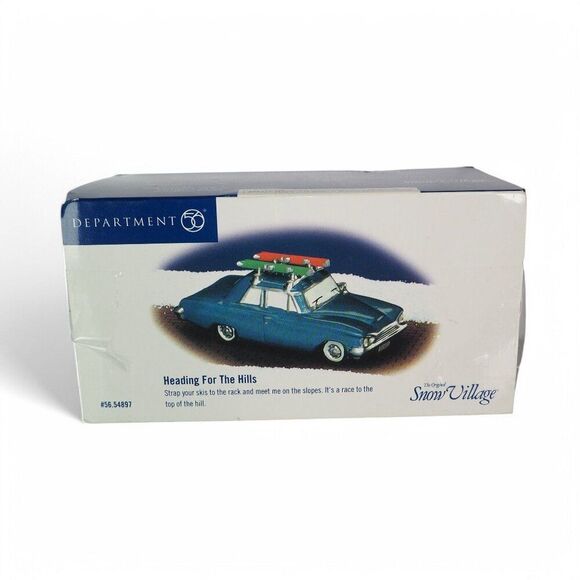 Department 56 Snow Village "Heading for the Hills" Ceramic Figurine - Picture 7 of 7